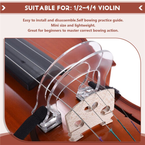 1/2 4/4 Violin Bow Straighten Collimator Corrector Tool Guide for Beginner Practice Training Exercise 2
