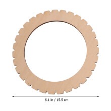 3Pz Telaio Rotondo in Legno Beige Con Pettine Per Tessitura Manuale