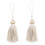 4Pcs Beige Polyester Tassel Hanging Decor for Curtains and Pillows 1