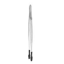 2Ud Pinzas Precisas Para Sellos Acero Inoxidable Negro Antiestáticas