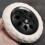 Black White Plastic Core Foam Shopping Trolley Cartwheel Casters 5