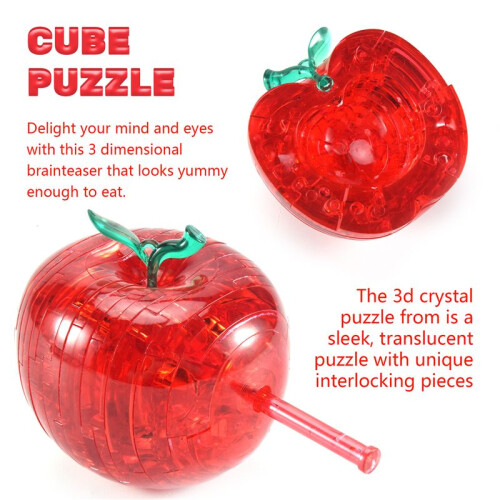 3D Puzzle de cristal - Rojo de manzana 2