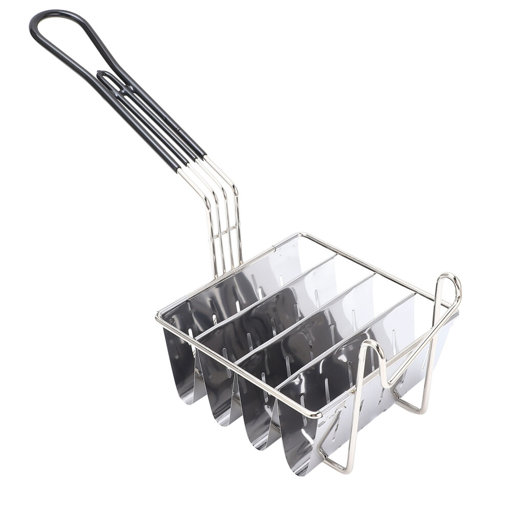 V-Shaped Taco Fryer Basket 4 Shell