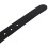 Men's Women's Silicone Belt Rubber Plastic Buckle Plain Leather Style Adjustable-Black 8