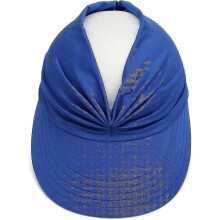(Royal Blue)Womens Sun Visor Wide Brim Summer Upf 50+ Uv Protection Beach Sport Cap
