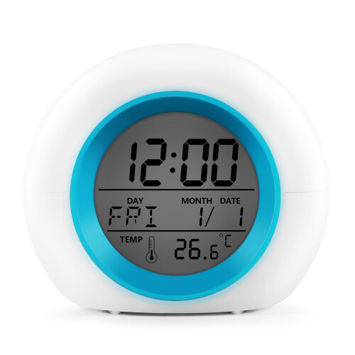 Kids Alarm Clock - Wake  Light Digital Clock With 7 Colors Changing, Press Control And Snooze Function For Bedrooms 2