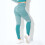 Damen-Leggings mit hohem Bund, einfarbig, knöchellang 5