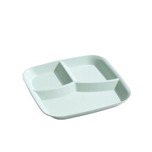 Tavă de masă divizată de 25 cm cu 3 compartimente – Farfurie de control al porțiilor pentru adulți, salată, camping și picnicuri – Platou