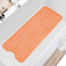 Sklisikker badematte med sugekopper og dreneringshull 40x16