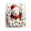 3D Julebadeforhæng Snemandsdesign 59x71 tommer 1