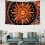 Ταπισερί Sun Star Psychedelic Art – Κρεμαστό τοίχωμα από 100% πολυεστέρα για διακόσμηση 1