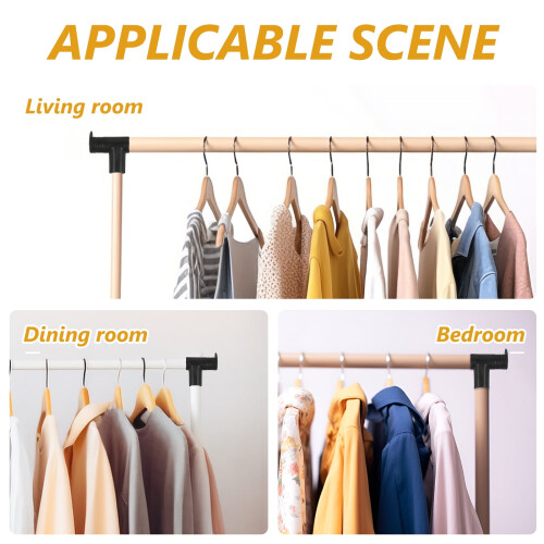 2pcs Clothes Rack Connector Right Angle Clothes Rack Connector Joints For Clothes Rack 2