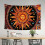 Ταπισερί Sun Star Psychedelic Art – Κρεμαστό τοίχωμα από 100% πολυεστέρα για διακόσμηση 3