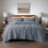 Σετ παπλωμάτων Blue King (3 τεμάχια, 104x90"): Ελαφρύ, μαλακό, καπιτονέ κάλυμμα για όλες τις 2