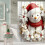 3D Julebadeforhæng Snemandsdesign 59x71 tommer 5