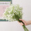 Bouquet di gypsophila artificiale rossa, 1 pezzo 3