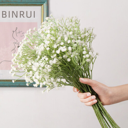 Bouquet di gypsophila artificiale rossa, 1 pezzo 2