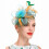 Ανοιχτόχρωμα μπλε καπέλα Fascinators για γυναίκες – Γάμος, κοκτέιλ, πάρτι τσαγιού. 3