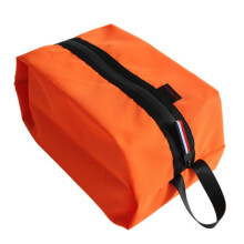 Sac à chaussures de plage portable – Gain de place, anti-poussière, imperméable, en nylon avec fermeture éclair, pour hommes et femmes, orange