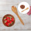 Wooden Salad Bowl Set Round with Servers 6