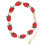 Bracelet fraise ajustable avec breloque fruit 2