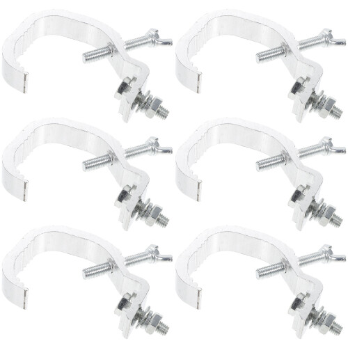 12Pièces Fixations Métalliques Pour Lampes Et Projecteurs Scène Argent