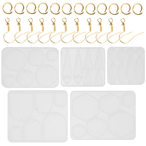 4Set Mold Per Pendenti Silicone Colorato Per DIY
