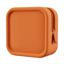(Orange Sugar Section) Fashion EVA Cosmetic Bag for Women Large Capacity Waterproof Wash Bag Gift for Valentine's Day