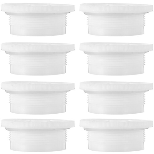 36Pcs White Plastic Drum Seal Caps Threaded Oil Drum Plug for Barrels