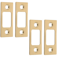 12Pièces Plaques De Serrure Renfort Dorées Pour Portes Bois