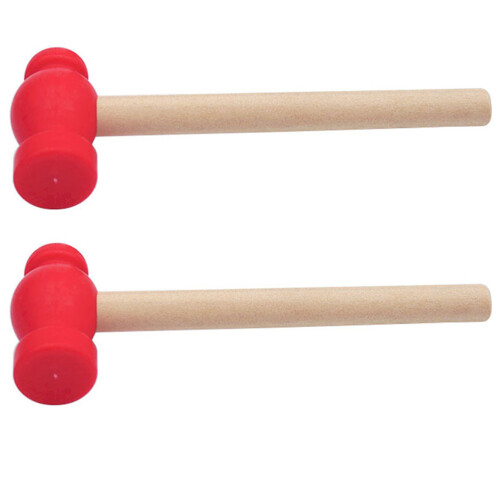 8Pièces Marteaux Rouges Pour Enfants En Bois Solides Usage