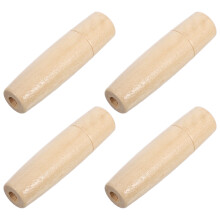 16Pz Manici in Legno Beige Per Sostituzione File E Barbecue