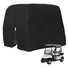 Golf Cart Cover Heavy Duty 210D Fabric Waterproof Dustproof Extended Roof Compatible Cart 275 X 122 X 168 CM