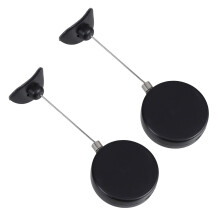 6Pièces Câble Acier Rétractable Anti-Vol Noir Pour Contrôleurs