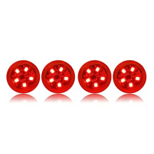 4Pcs Car Opening Door Safety Warning Light LED Anti-Collision Lamp Signal Flashing Turn Signal Parking Light
