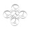 65 mm FPV Frame Kit Bwhoop65 Tiny  Drone Quadcopter FPV Frame för Mobula6 / Mobula6 HD Drone DIY-Delar Vit 1