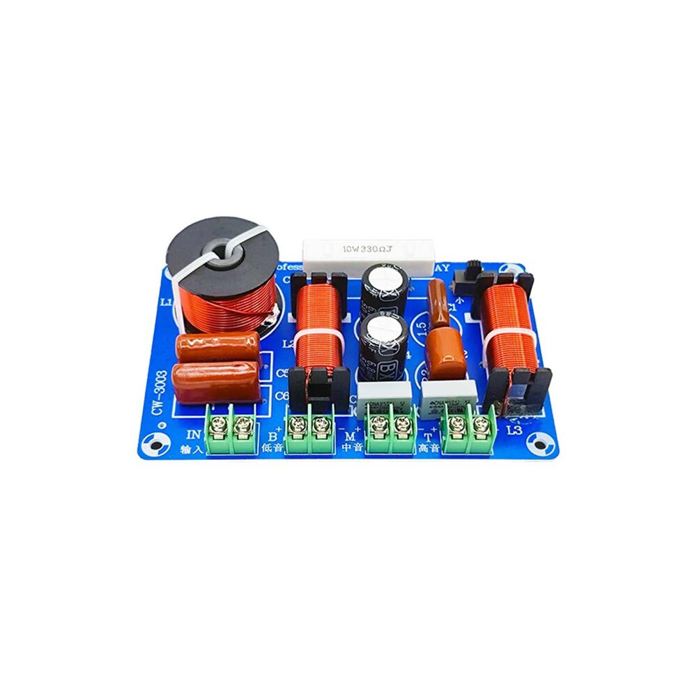 3-Way 250W Speaker Crossover Filter Adjustable Frequency 5200Hz-5500Hz Ideal For Home Theater Speaker Upgrades 4714158413860
