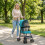 PawHut (Green) PawHut Foldable Dog Stroller with Mesh Windows for Mini Dogs 1