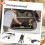 PawHut (Black) PawHut Foldable Dog Stroller with Mesh Windows for Mini Dogs 5