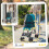 PawHut (Green) PawHut Foldable Dog Stroller with Mesh Windows for Mini Dogs 3