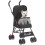 PawHut (Black) PawHut Foldable Dog Stroller with Mesh Windows for Mini Dogs 2