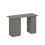 Computer Desk, Writing Table, PC Workstation with 3 Storage Shelves and Drawers, Silver Handle, for Home Office, Grey 1