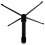 Supporto per flauto WHAMVOX in metallo nero e plastica pieghevole 1