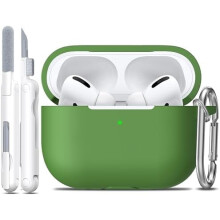 Μαλακή θήκη σιλικόνης για AirPods Pro 2ης/1ης γενιάς με κιτ καθαρισμού και μπρελόκ –