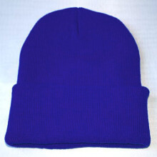 Muts voor de winter, unisex, slouchy gebreide muts, hiphop warme wintermuts, skimuts, muts voor dames, blauw, one size