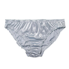 Sexy Unterwäsche für Damen: Nahtloser Slip aus gefrorener Seide mit seidig-weichem Griff, Grau