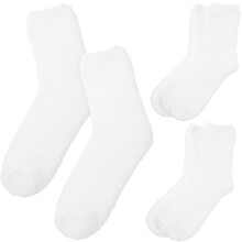 Chaussettes-chaussons moelleuses pour hommes, polaire corail, lot de 3 paires