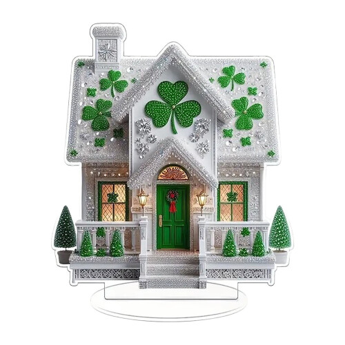 Diamantmålning Husdekoration för St. Patricks dag 1 st