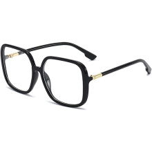 Lunettes de lecture carrées surdimensionnées, lunettes de lecture à grande monture bloquant la lumière bleue pour femmes, lunettes de protection