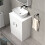 NES Home Nes Home White 600mm Bathroom Doors Vanity Unit Rounded Rectangle Basin 3